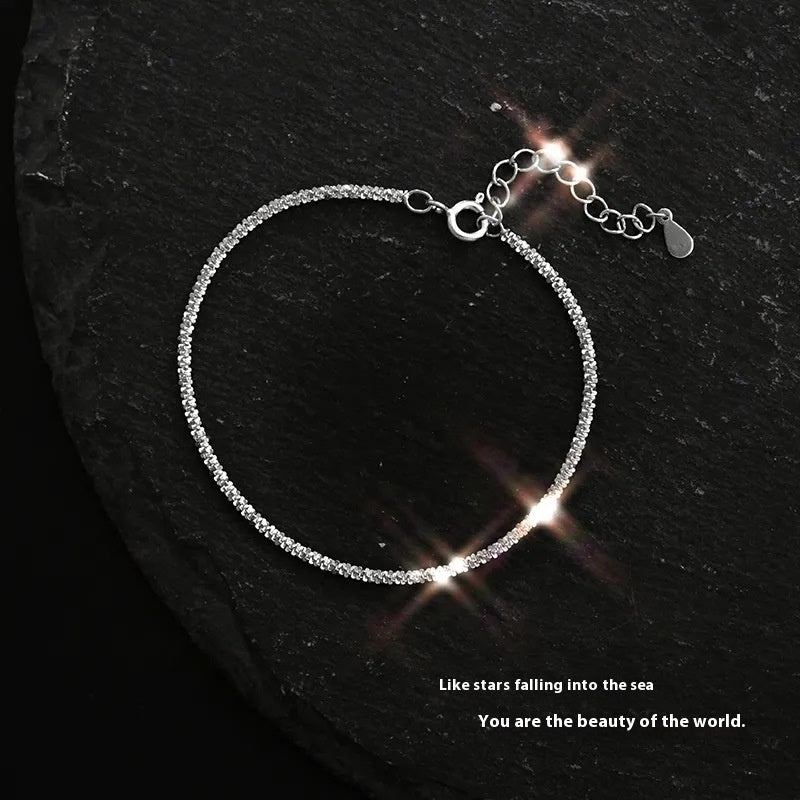 Starry Bracelet Sparkling Cauliflower Anklet Design Sense